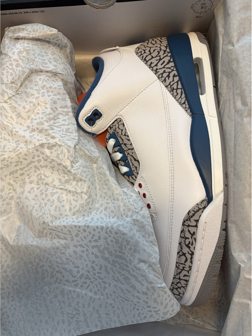 Jordan Air Jordan 3 Retro OG True Blue 2026 White/True Blue-size 11.5 new